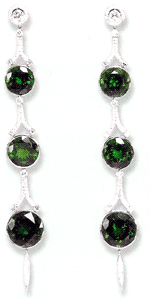 Emerald and Diamond Earrings